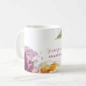 Mug Aquarelle Florale Mariage Bridesmaid (Devant gauche)