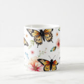 Mug Aquarelle florale motif botanique monogrammé (Centre)