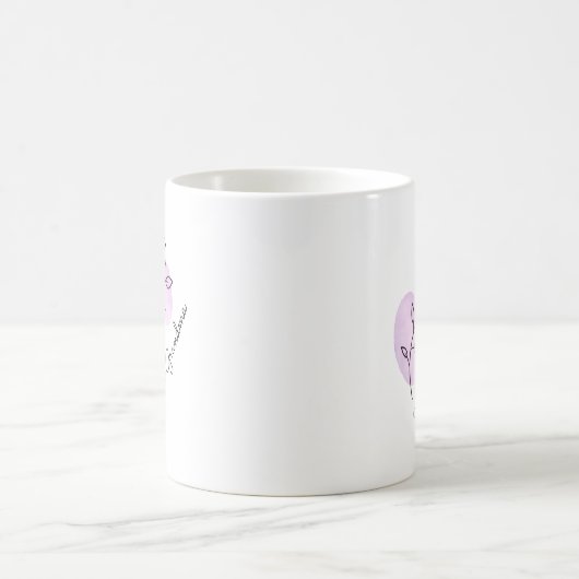 Mug Aquarelle florale rose (Centre)