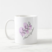 Mug Aquarelle florale rose (Gauche)