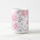 Mug Aquarelle florale rose (Centre)