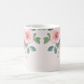 Mug Aquarelle florale rose pâle belle (Centre)