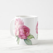 Mug Aquarelle florale rose pis rose roses roses (Devant gauche)
