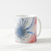 Mug Aquarelle florale Thé au café (Devant droit)