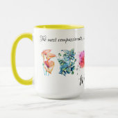 Mug Aquarelle Florale Wreath in Vivid Rainbow Coloris (Gauche)