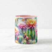 Mug Aquarelle Flower Cactus Succulents (Centre)