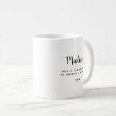 Mug Aquarelle Foliage Graduation Citation Inspirationn (Devant droit)