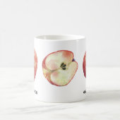 Mug Aquarelle Fruit Pomme Professeur personnalisé (Centre)