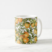 Mug Aquarelle Fruits orange et Fleur orange (Devant droit)
