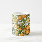 Mug Aquarelle Fruits orange et Fleur orange (Centre)