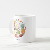 Mug Aquarelle Fruits sains Cluster personnalisé (Devant gauche)