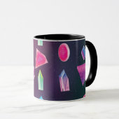 Mug Aquarelle Gemmes Colorés de Galaxie (Devant droit)