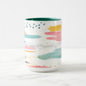 Mug Aquarelle Géométrique abstraite Customisée (Centre)