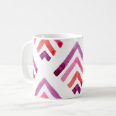 Mug Aquarelle géométrique Motif Abstrait sans couture (Devant gauche)