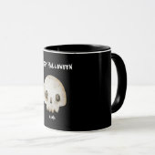 Mug Aquarelle Ghost Skeleton Happy Halloween Mama (Devant droit)
