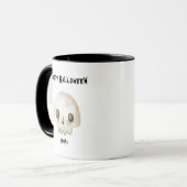 Mug Aquarelle Ghost Skeleton Happy Halloween Mama (Devant gauche)