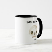 Mug Aquarelle Ghost Skeleton Happy Halloween Mama (Devant droit)