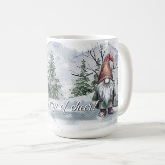Mug Aquarelle Gnome (Devant droit)