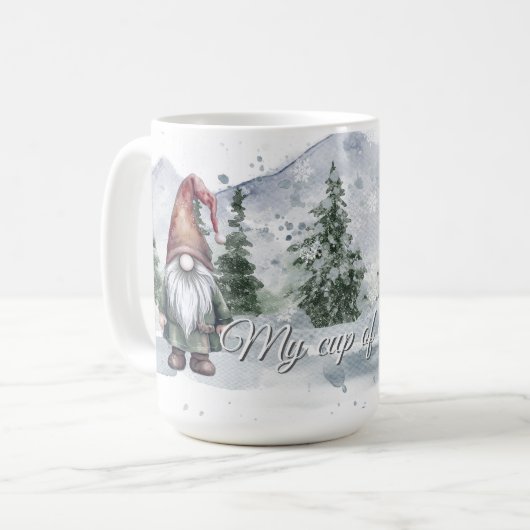 Mug Aquarelle Gnome (Devant gauche)