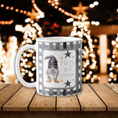 Mug Aquarelle Gnome d'hiver sur Buffalo chèque Noël