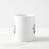 Mug Aquarelle Gnome & Fleurs pourpres (Centre)