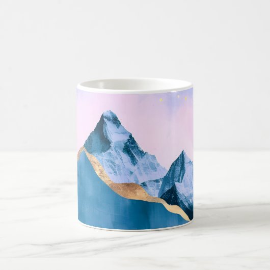 Mug Aquarelle Golden Celestial Peaks (Centre)