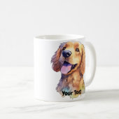 Mug Aquarelle Golden Retriever (Devant droit)