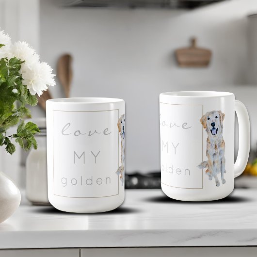 Mug Aquarelle Golden Retriever Chien