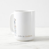 Mug Aquarelle Golden Retriever Chien (Devant gauche)