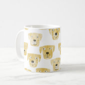 Mug Aquarelle Golden Yellow Labrador Retriever Chien (Devant gauche)