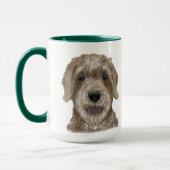 Mug Aquarelle Goldendoodle Boug personnalisé (Gauche)
