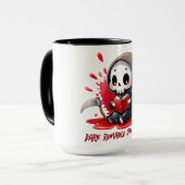 Mug Aquarelle Griffeuse Louveur de livre (Devant gauche)