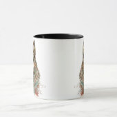 Mug Aquarelle Gris Loup Faune Animal Nature Art (Centre)