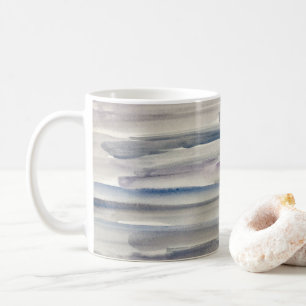 Mug Aquarelle gris Texture Peinture Abstraite