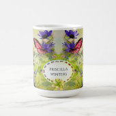 Mug Aquarelle Guitare Papillon de grenouille (Centre)