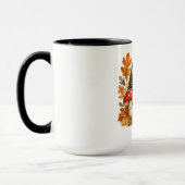 Mug aquarelle hérisson de la forêt automnale migno (Gauche)