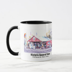 Mug Aquarelle historique d'épicerie générale de
