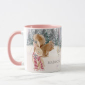 Mug Aquarelle Hiver Écureuil Nom des forêts (Gauche)