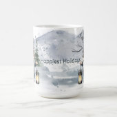 Mug Aquarelle hiver Gnome de Noël (Centre)