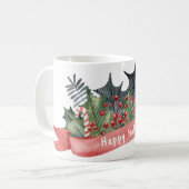 Mug Aquarelle Holly Banner personnalisable (Devant gauche)