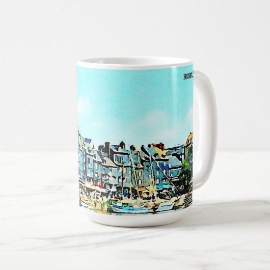 Mug Aquarelle Honfleur (Devant droit)