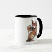 Mug Aquarelle Howling Coyotes Animal Nature Art (Devant droit)