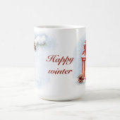 Mug aquarelle illustration "Happy Winter" (Centre)