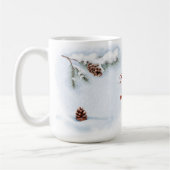 Mug aquarelle illustration "Happy Winter" (Gauche)