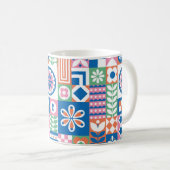 Mug Aquarelle illustrée isolée de kiwi-fru vert (Devant droit)
