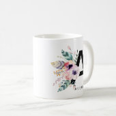 Mug Aquarelle initiale de l'alphabet A du monogramme d (Devant droit)