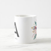Mug Aquarelle initiale de l'alphabet A du monogramme d (Centre)