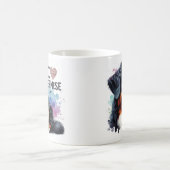 Mug Aquarelle J'aime mon chien bernois de montagne (Centre)