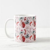 Mug Aquarelle Japonaise Pagode Lotus Koi Poisson (Gauche)