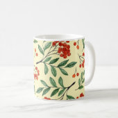 Mug Aquarelle jaune Rowan Motif sans couture (Devant droit)